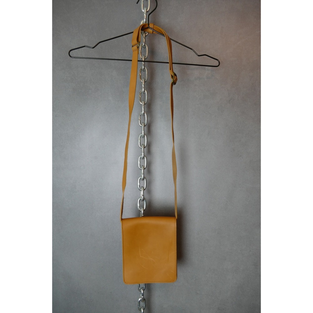 Infinity Firenze Leather Crossbody Bag Small Purse Tan‎ Italian Designer